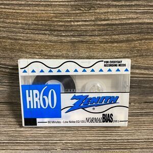 Zenith HR 60 normal BIAS type 1- 60 minutes cassette~ Factory Sealed!